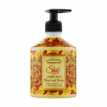 Жидкое мыло Shik Samchykivka Liquid Soap Hand and Body c горчичным маслом, 500 г Жидкое мыло Shik Samchykivka Liquid Soap Hand and Body c горчичным маслом, 500 г