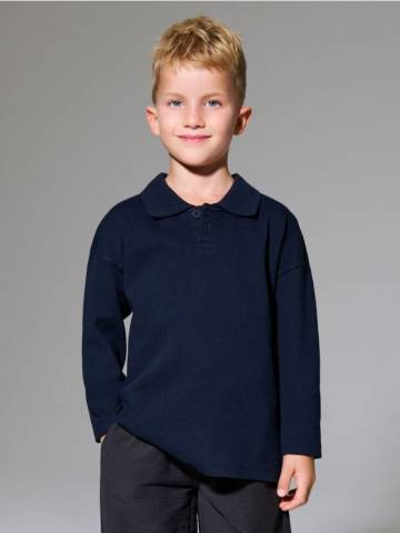 Поло світшот - темно-синій