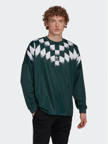 adidas Longsleeve Rekive Graphic HK7330 Зелений Loose Fit adidas Longsleeve Rekive Graphic HK7330 Зелений Loose Fit