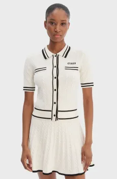 Женский белый кардиган Белый M Guess V6RR02.Z4652;G1O6