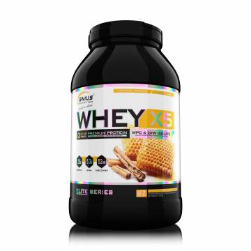 Протеин Genius Nutrition Whey-X5 Ваниль и мед, в порошке, 2 кг