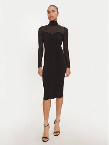 Elisabetta Franchi Повсякденна сукня AM-02B-46E2-V400 Чорний Slim Fit Elisabetta Franchi Повсякденна сукня AM-02B-46E2-V400 Чорний Slim Fit