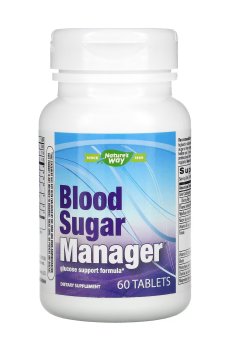Контроль сахара в крови Natures Way Blood Sugar Manager, 60 таблеток
