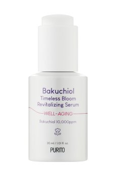 Антивозрастная сыворотка для лица Purito Bakuchiol Timeless Bloom Revitalizing Serum с бакучиолом, 30 мл
