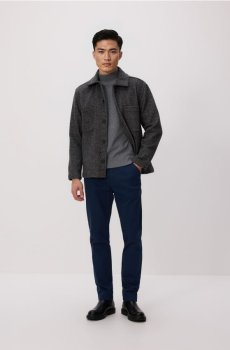 Reserved - Штани-чиноси приталеного крою - темно-синій - 516GC-95X