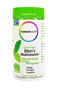Мультивитамины для мужчин Rainbow Light Mens Multivitamin, 120 вегетарианских капсул