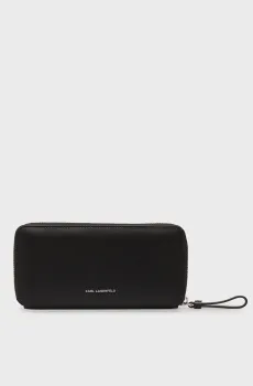 Женский черный кошелек circle continental Черный ONESIZE Karl Lagerfeld A2W32034