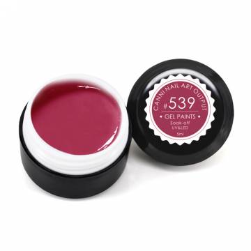Гель-краска Canni Nail Art Output Gel Paints Soak-off UV&LED 539 пурпурно-красная, 5 мл Гель-краска Canni Nail Art Output Gel Paints Soak-off UV&LED 539 пурпурно-красная, 5 мл