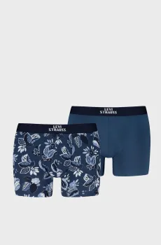 Мужские синие боксеры (2 шт) Синий XL Levi’s® 701238424;001