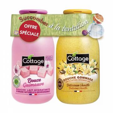 Набор для душа Cottage (молочко Sweet Marshmallow, 250 мл + гель-эксфолиант Delicious Vanilla, 270 мл) Набор для душа Cottage (молочко Sweet Marshmallow, 250 мл + гель-эксфолиант Delicious Vanilla, 270 мл)