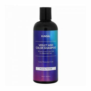Оттеночный шампунь для волос Kundal Violet Ash Color Shampoo Pear & Freesia, 300 мл Оттеночный шампунь для волос Kundal Violet Ash Color Shampoo Pear & Freesia, 300 мл