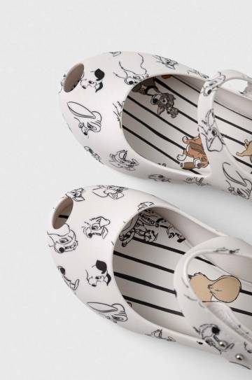 Детские балетки Melissa x Disney цвет белый Детские балетки Melissa x Disney цвет белый