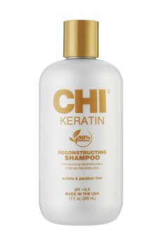 Восстанавливающий кератиновый шампунь для волос CHI Keratin Reconstructing, 355 мл