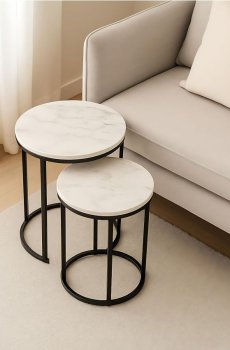 Набір столиків - білий