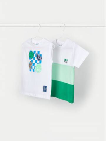 Mayoral Набір з 2 футболок 03030 Білий Regular Fit