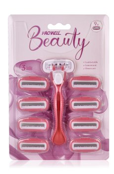 Набор для бритья Multichannel женский (ручка, 1 шт + сменный картридж, 9 шт)