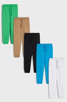Трикотажні джогери, 5 пар - сірий