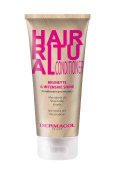 Уценка! Кондиционер Dermacol Hair Ritual Brunette & Intensive Shine Conditioner для темных волос, с эффектом блеска, 200 мл