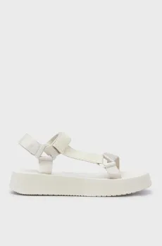 Женские бежевые сандалии SANDAL VELCRO WEBBING DC Бежевый 40 Calvin Klein YW0YW01353