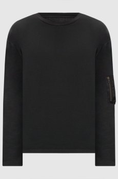 Черный лонгслив