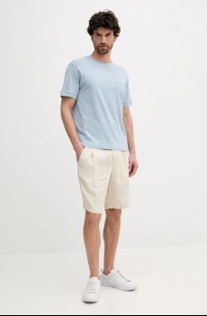 Футболка с примесью льна United Colors of Benetton