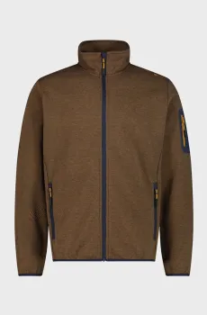 Мужская коричневая спортивная кофта KNIT TECH JACKET Коричневый 54 CMP 34H6397-18NV