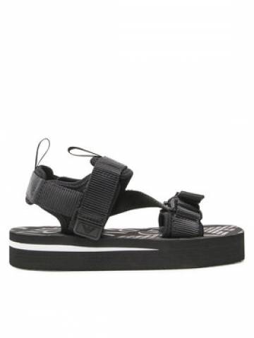 Emporio Armani Босоніжки X4P113 XN170 K001 Чорний Emporio Armani Босоніжки X4P113 XN170 K001 Чорний