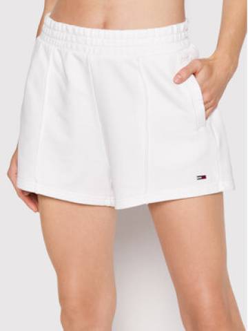 Tommy Jeans Спортивні шорти Essential DW0DW12626 Білий Regular Fit Tommy Jeans Спортивні шорти Essential DW0DW12626 Білий Regular Fit