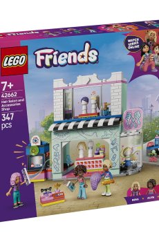 Конструктор LEGO Friends Парикмахерская и магазин аксессуаров, 347 деталей, от 7 лет (42662)