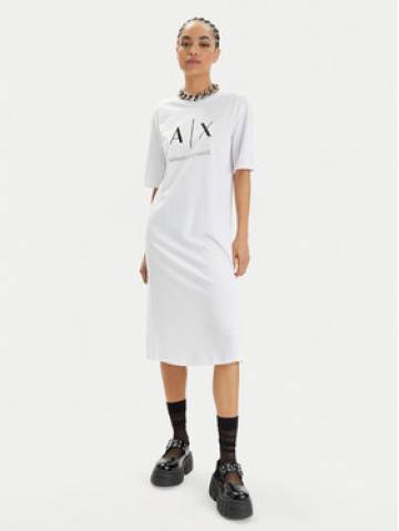Armani Exchange Повсякденна сукня 3DYA79 YJ3RZ 1000 Білий Relaxed Fit Armani Exchange Повсякденна сукня 3DYA79 YJ3RZ 1000 Білий Relaxed Fit