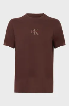 Мужская коричневая футболка MONOLOGO Коричневый M Calvin Klein Jeans LV04RB866G
