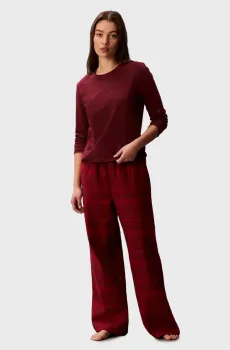 Женская пижама (лонгслив, брюки) TEE Разноцветный L Calvin Klein LV00QS7579