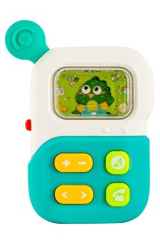 Музыкальная игрушка Baby Team Веселый телефон, от 6 месяцев, бирюзовая (8655)