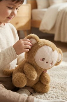 Плюшева мавпочка - коричневий