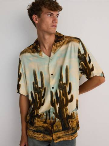 Reserved - Рубашка из вискозы comfort fit - різнобарвний - 249CA-MLC