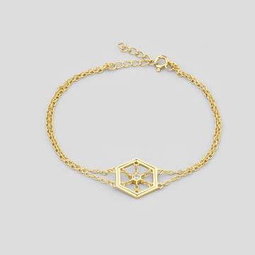 Серебряные браслеты с позолотой Minimal BT6653(п) Серебряные браслеты с позолотой Minimal BT6653(п)