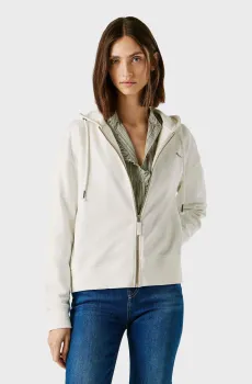 Женское белое худи MARSU Белый L Pepe Jeans PL5800073