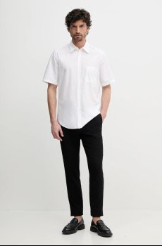 Хлопковая рубашка BOSS Orange