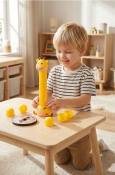 Гра з укладання жирафи - жовтий