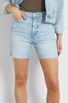 Женские голубые джинсовые шорты Голубой 26 Guess W4GD47.D5B66;SEAD