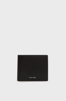 Мужской темно-коричневый кожаный кошелек RAISED BILL FOLD Коричневый ONESIZE Calvin Klein LV04D1225G
