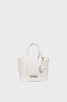 Женская белая кожая сумка Белый ONESIZE Moschino JC4322PP0N.KM1;11A