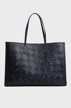Женская темно-синяя сумка CITY TOTE MONO Синий ONESIZE Tommy Hilfiger AW0AW17501