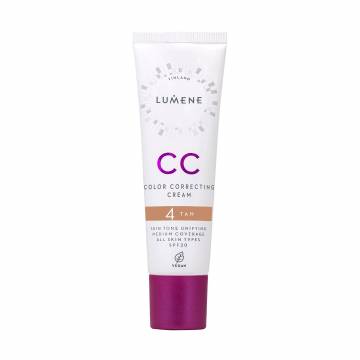 CC-крем для лица Lumene CC Color Correcting Cream SPF 20, 4 Tan, 30 мл CC-крем для лица Lumene CC Color Correcting Cream SPF 20, 4 Tan, 30 мл