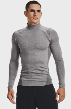 Мужской серый термореглан UA CG Armour Comp Mock Серый M Under Armour 1366072-020