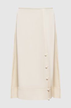 Бежевая юбка миди