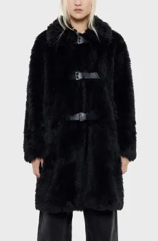 Женская черная шуба Черный XS-S Bimba Y Lola 242BR0417.10000
