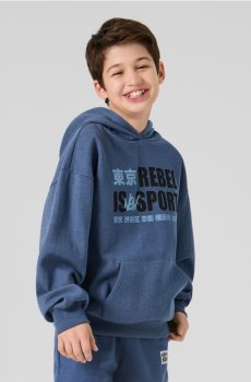 Кофта з написом - індиго