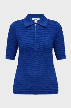 Женское синее поло Синий S DKNY P4GSAR09