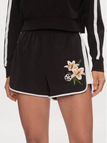 Guess Шорти з тканини Zoey V4GD05 KC5R0 Чорний Loose Fit Guess Шорти з тканини Zoey V4GD05 KC5R0 Чорний Loose Fit